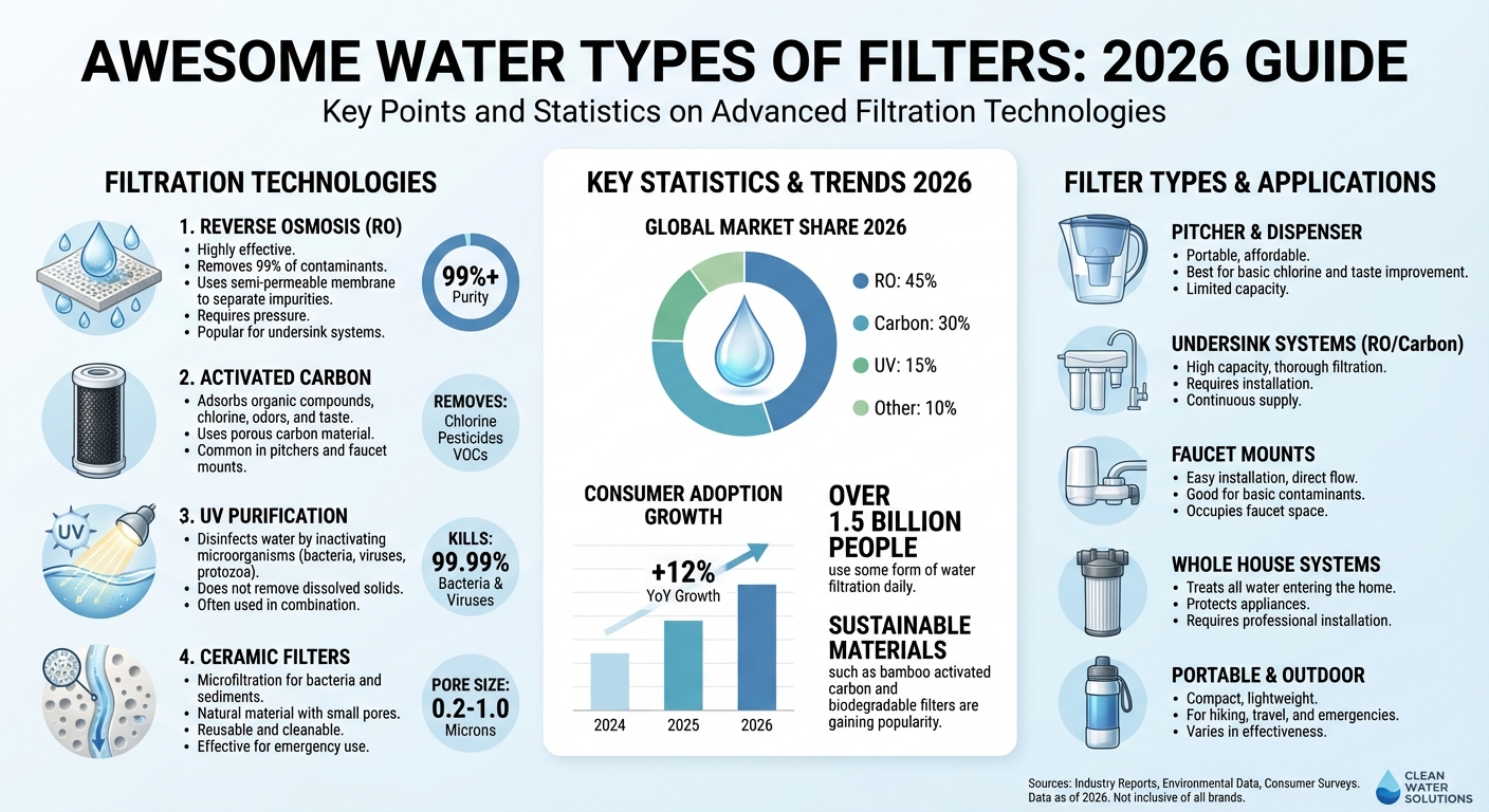Infographic: Awesome Water Types of Filters: 2026 Guide